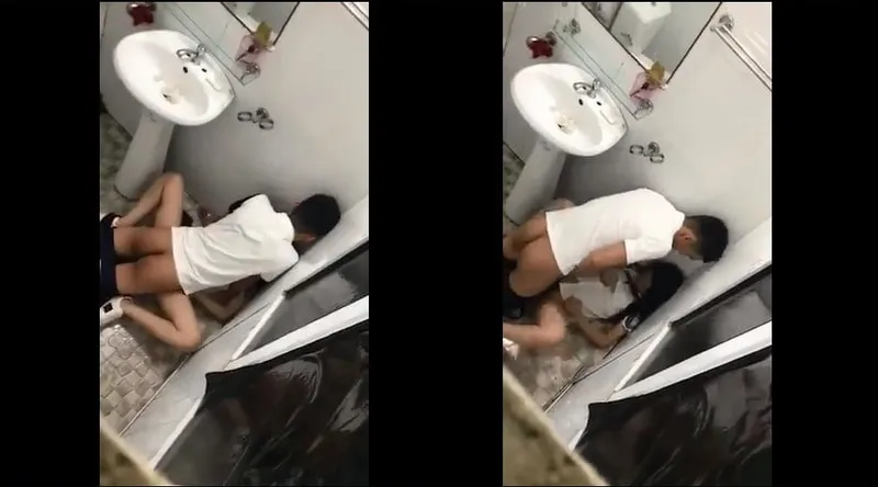 Nhân tình say xỉn và người yêu trong phòng tắm nhà hàng